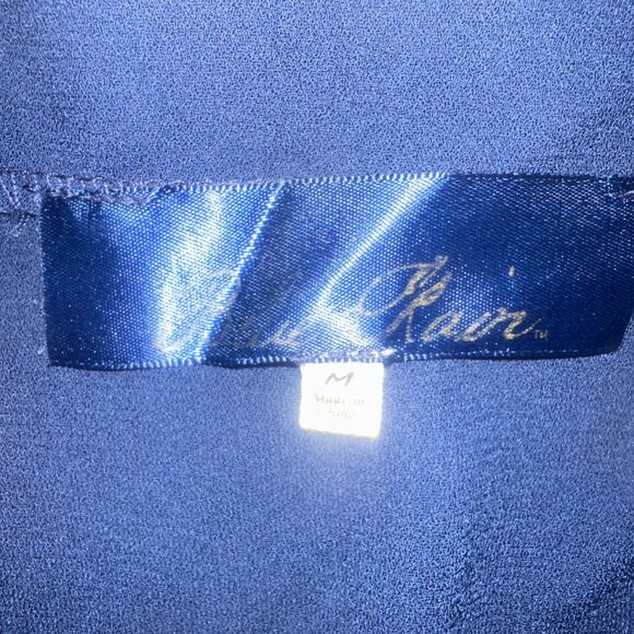 Blue Rain scalloped beaded top medium EUC‎ - Picture 6 of 7